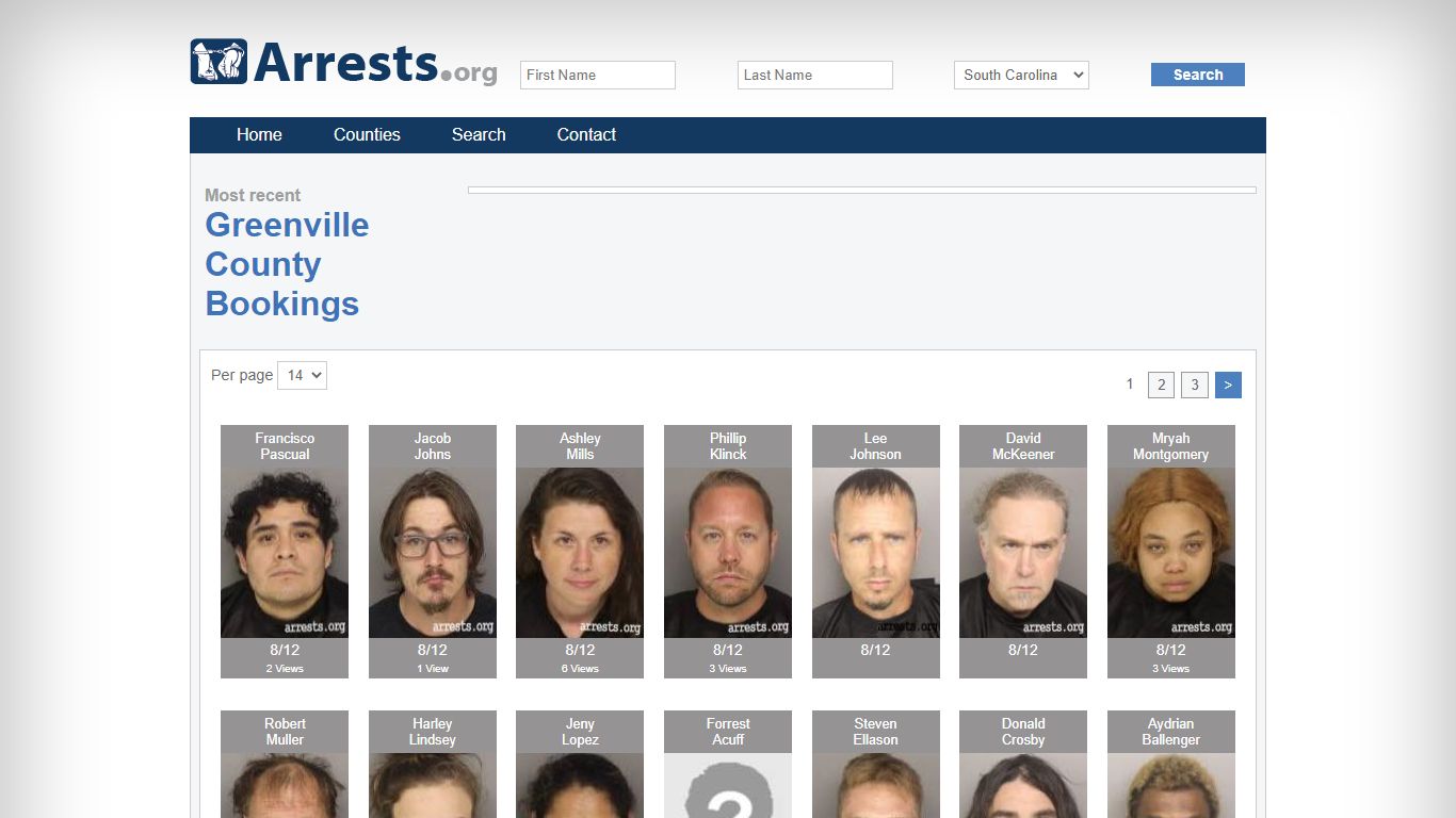 Greenville County Arrests and Inmate Search